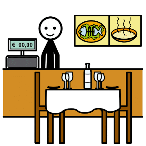 au café-restaurant